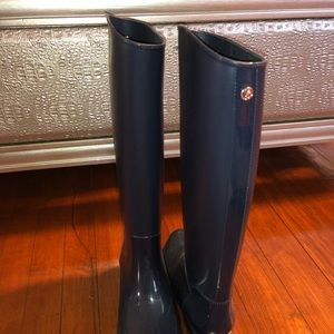 Navy Blue Rain Boots